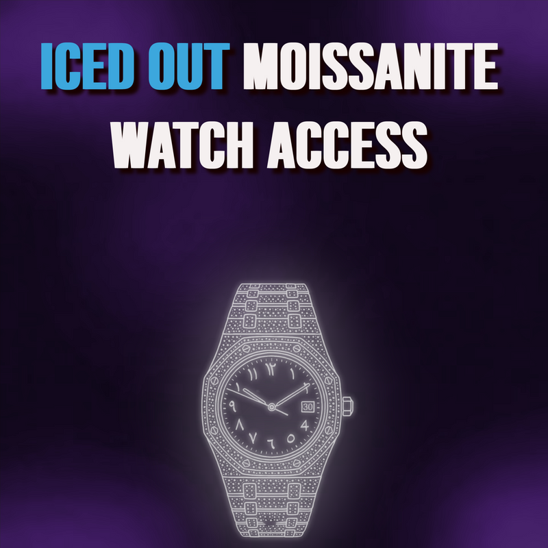 Iced Out Moissanite Watch Supplier Access   (VVS SHINE EDITION)